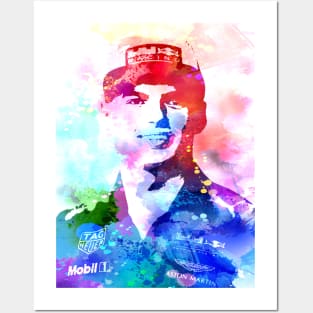 Max Verstappen Watercolor Posters and Art